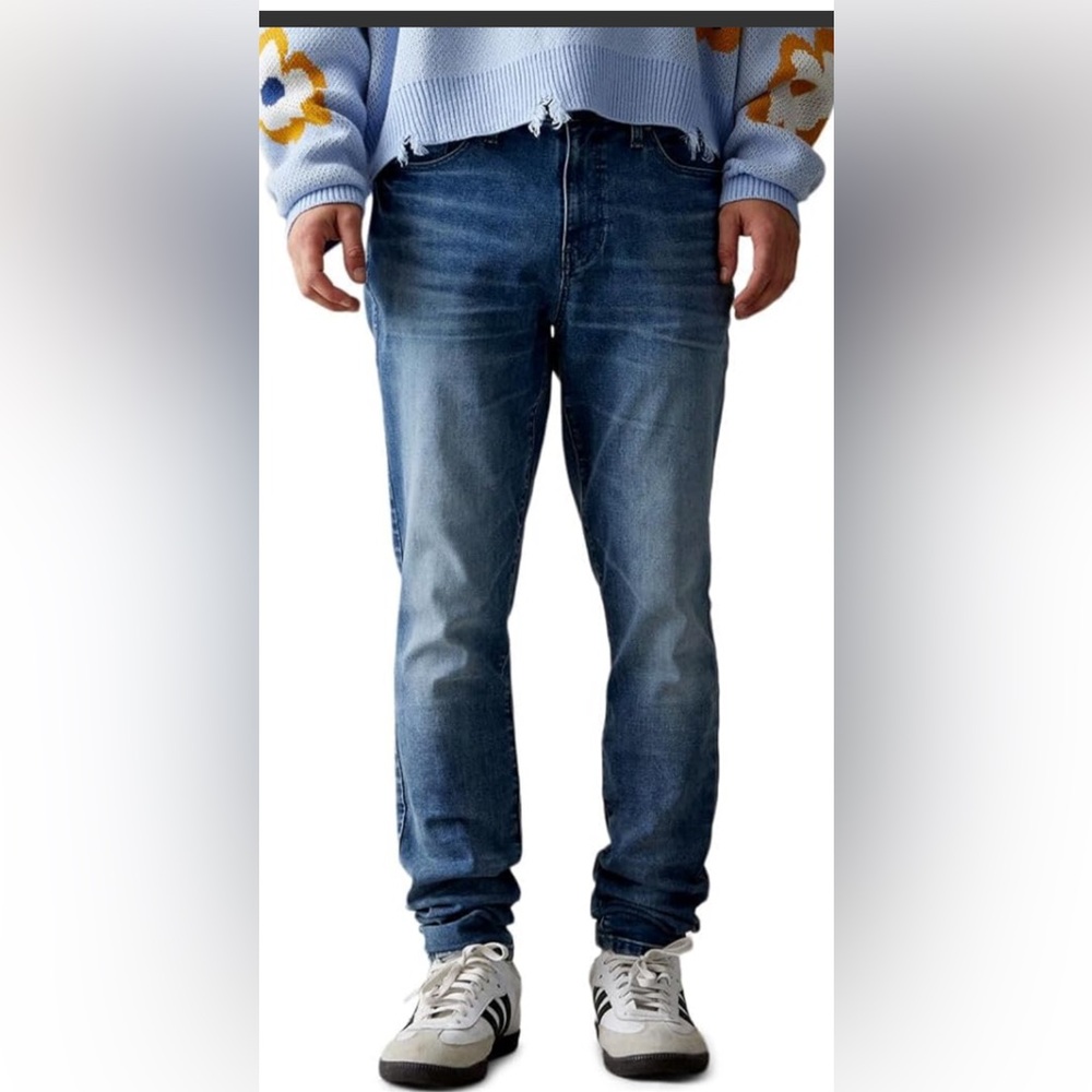 PacSun High Stretch Indigo Stacked Skinny Jeans